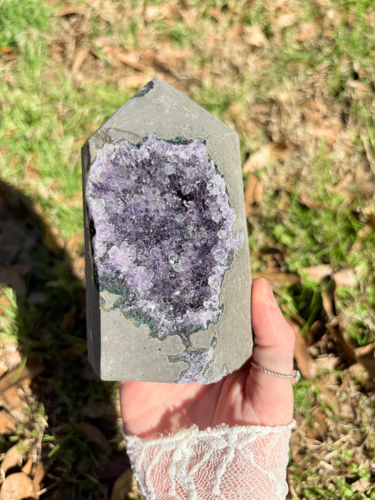 Gemy Purple Amethyst Towers