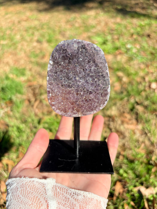 Gemy 2 Toned (Pink/Purple) Amethyst on Stand