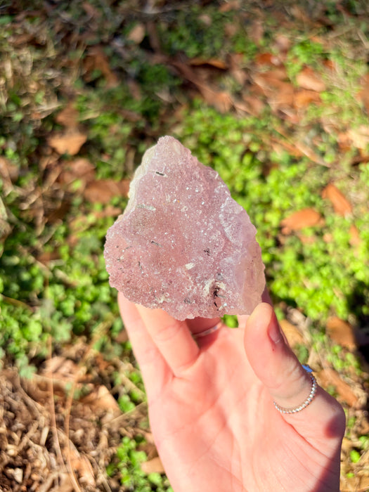 Sugary Purple Amethyst with Black Strands