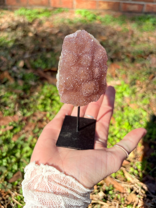 Sugary Purple/Pink Amethysts on Stands