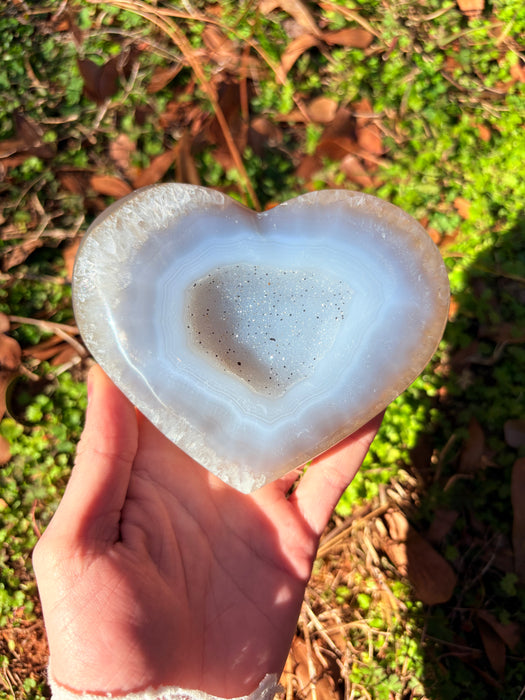 Sugary Agate Heart