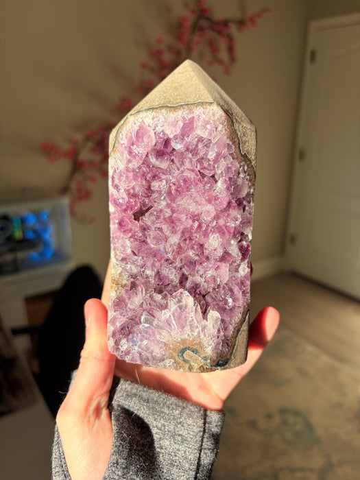 Gemy Purple Amethyst Tower