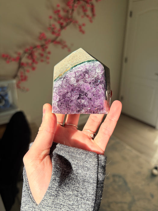 Gemy Purple Amethyst Towers