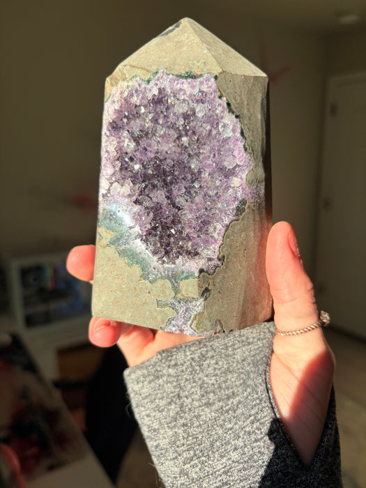 Gemy Purple Amethyst Towers