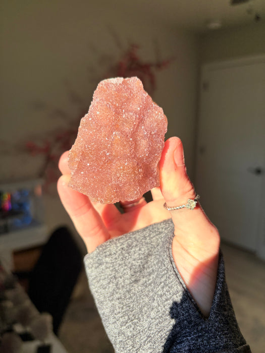 Sugary Purple/Pink Amethysts on Stands