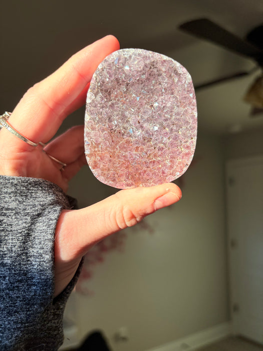 Gemy 2 Toned (Pink/Purple) Amethyst on Stand
