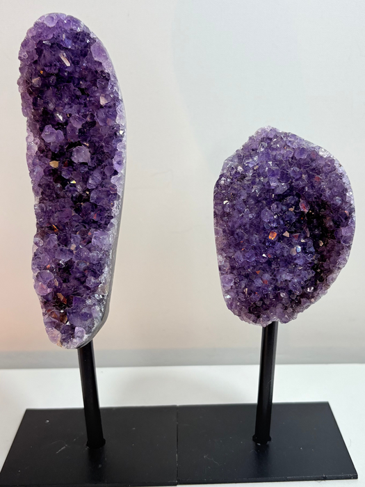 Gemy Purple Amethysts on Stands