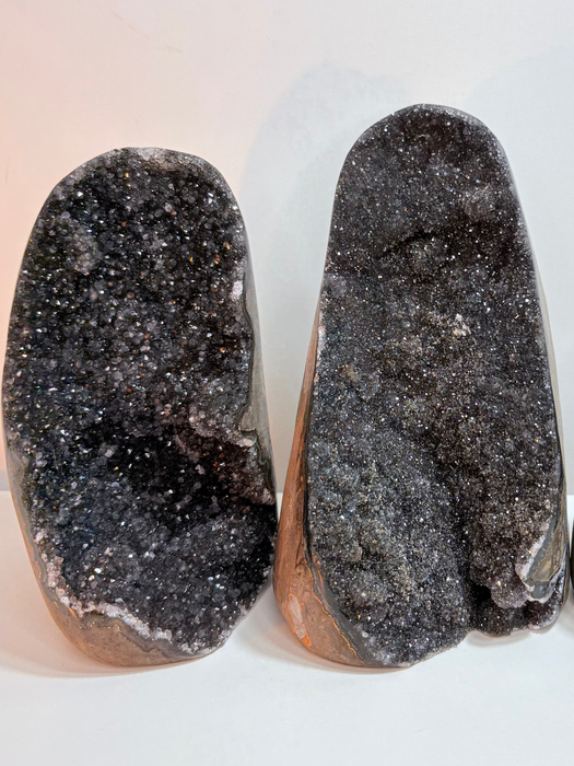 Sugary Raw Black Amethyst Cut Bases