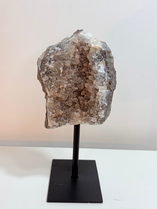 Gemy Orange/Gray Agate On Stand
