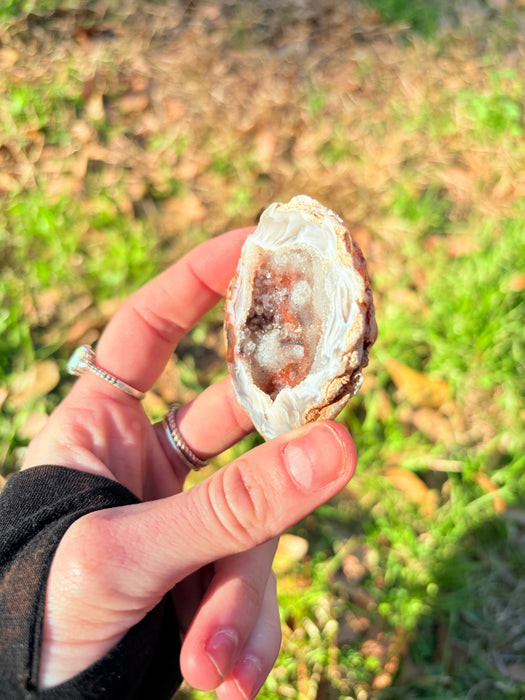 Druzy Natural Agate Geode