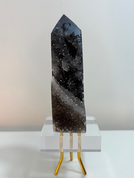 Druzy Black Sphalerite Tower