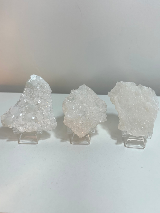 Small Sugary Apophyllite Clusters