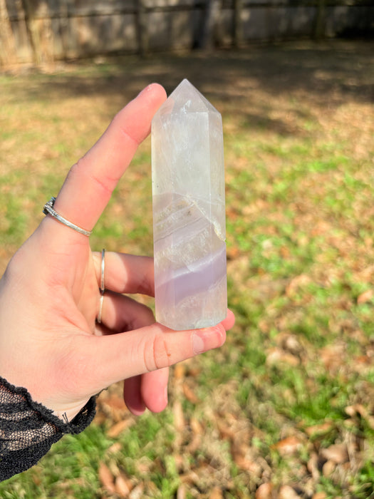 Yttrium Lavender Feather Fluorite Towers
