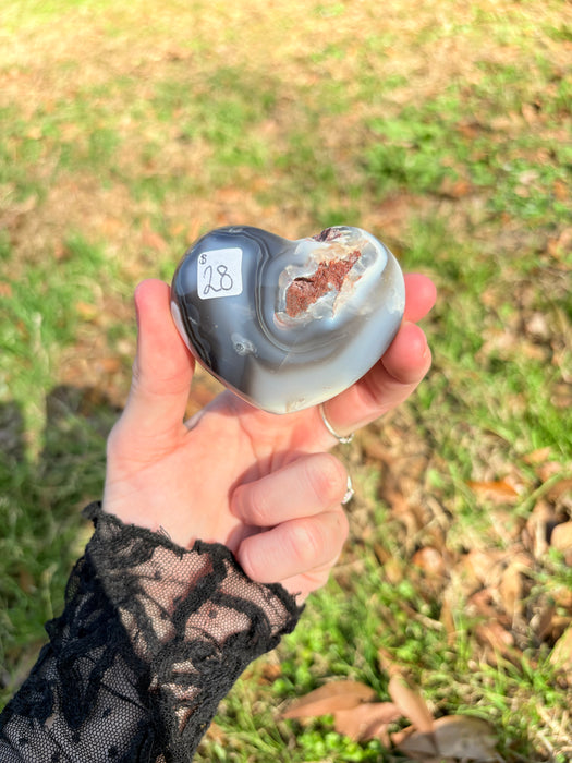 Dreamy Orca Agate Heart