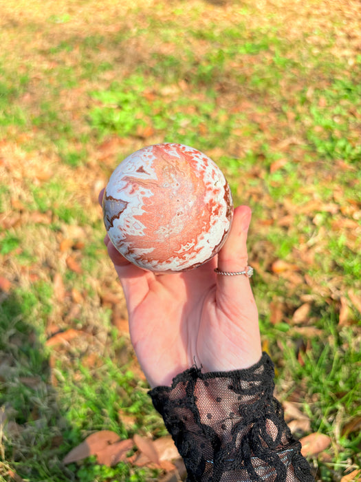 Druzy Mexican Crazy Lace Sphere