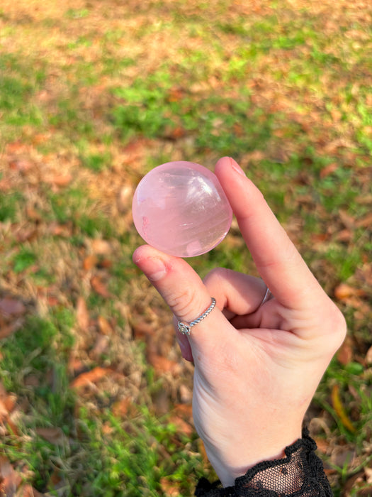 Small Rose Quartz Palm