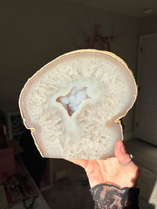 Huge Druzy Agate Geode