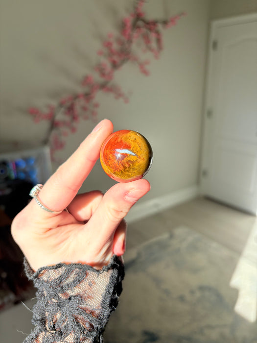 Small Ocean Jasper Sphere
