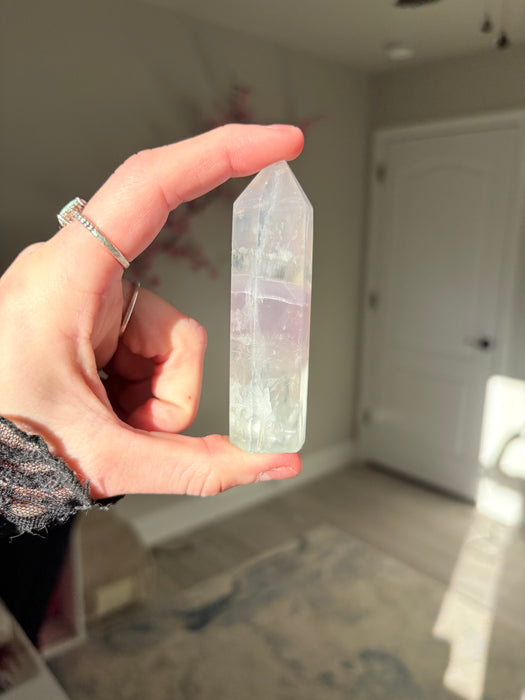 Yttrium Lavender Feather Fluorite Towers