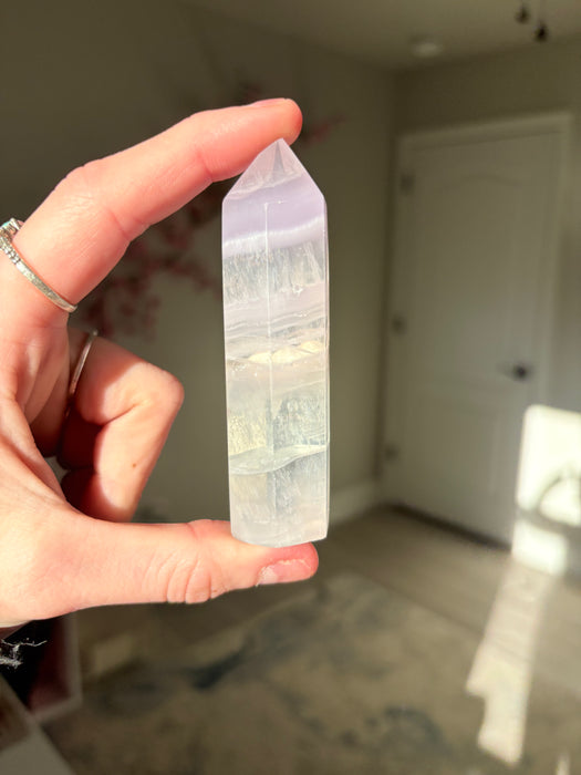 Yttrium Lavender Feather Fluorite Towers