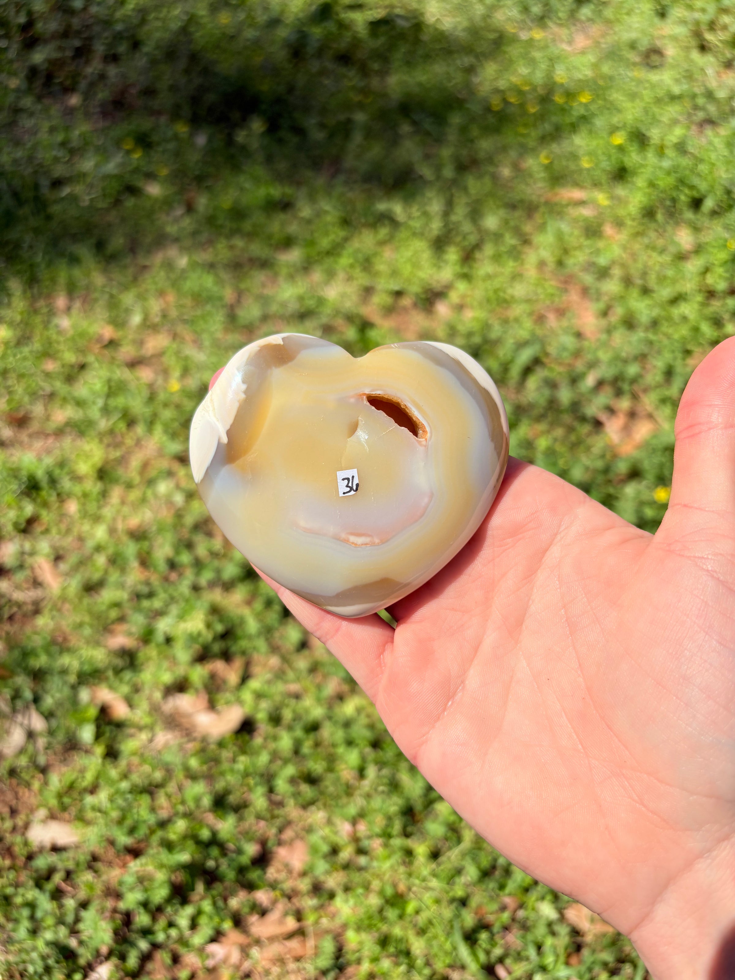Druzy Agate Heart