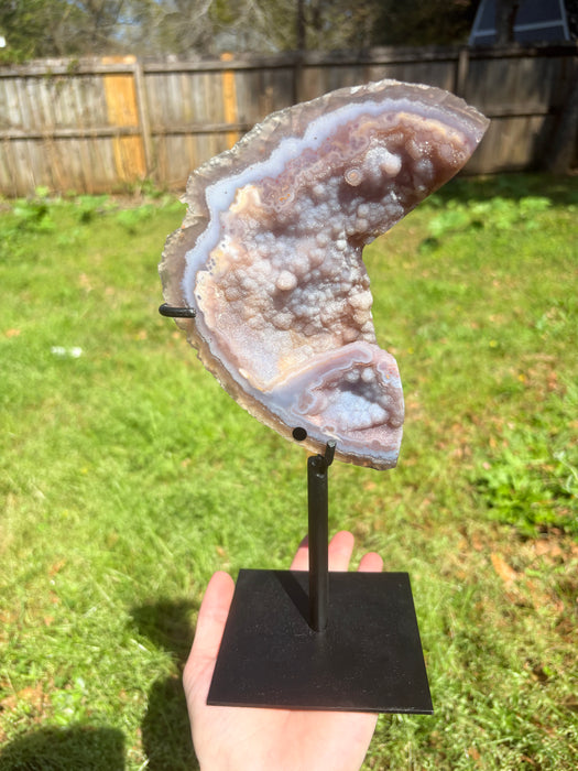 Half Moon Purple Sugar Agate
