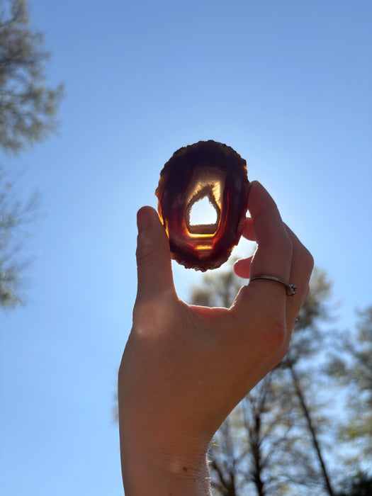 Raw Sugar Agate Geode Slab