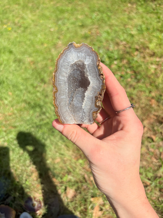 Gorgeous Raw Sugary Agate Geode