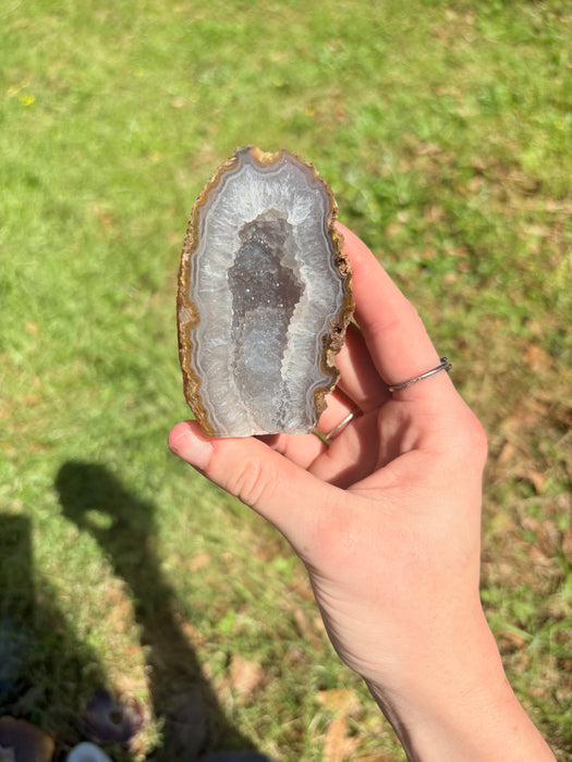 Gorgeous Raw Sugary Agate Geode