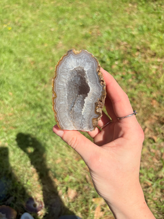 Gorgeous Raw Sugary Agate Geode