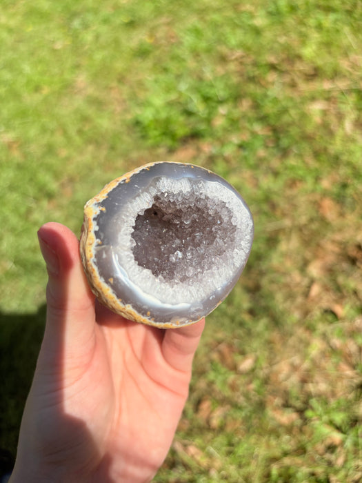 Gorgeous Raw Gemy Agate Geode