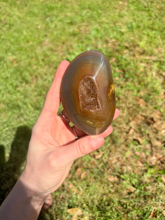 Raw Sugar Agate Geode Freeform