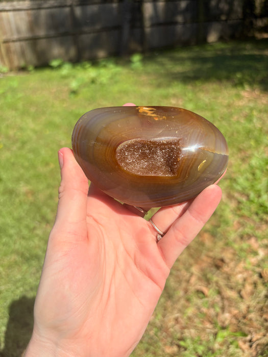 Raw Sugar Agate Geode Freeform