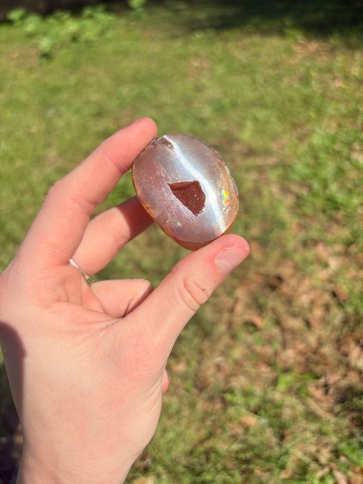 Small Raw Sugar Agate Geode Slab
