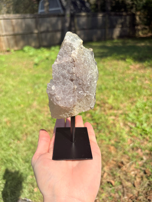 Sugary Purple Amethyst on Stand