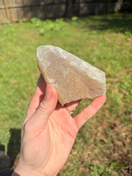 Sugary Orange Agate On Stand