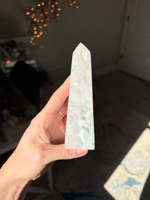 Druzy Banded Agate Tower