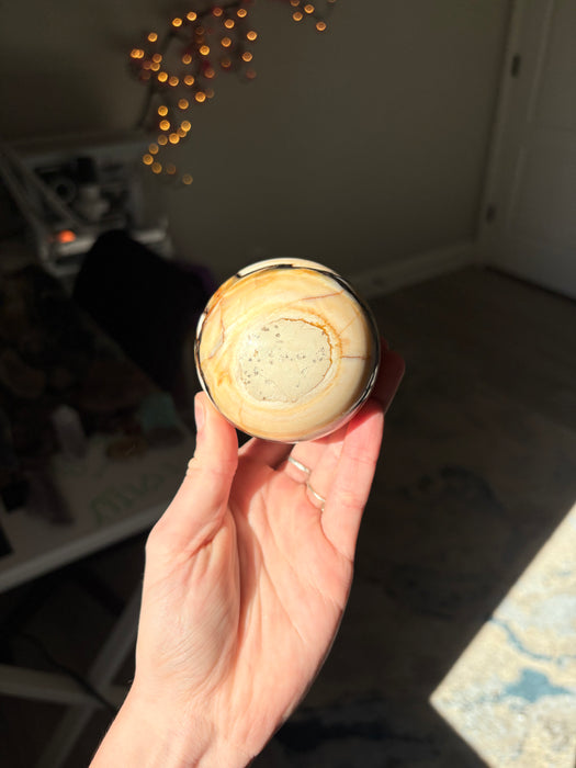 Dreamy Petrified Peanut Wood Sphere