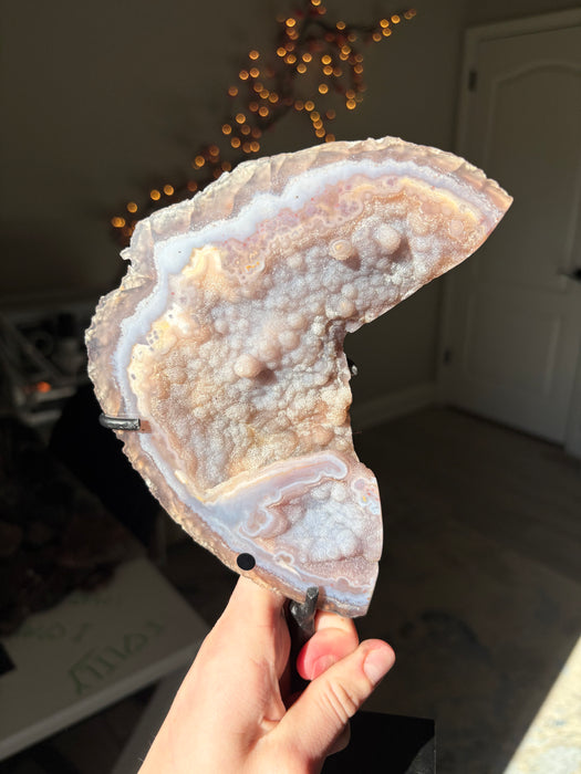 Half Moon Purple Sugar Agate