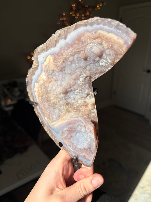 Half Moon Purple Sugar Agate
