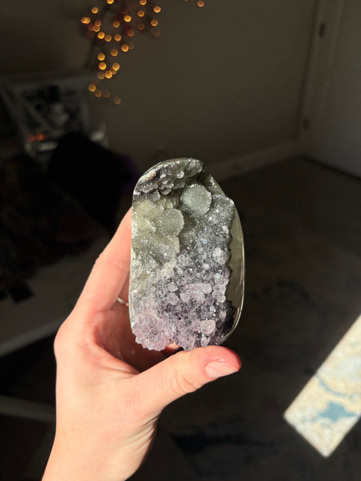 Gemy & Sugary 2 Toned (Green/Purple) Amethyst Cut base