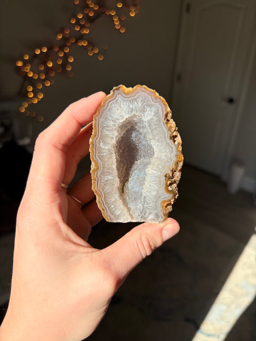 Gorgeous Raw Sugary Agate Geode