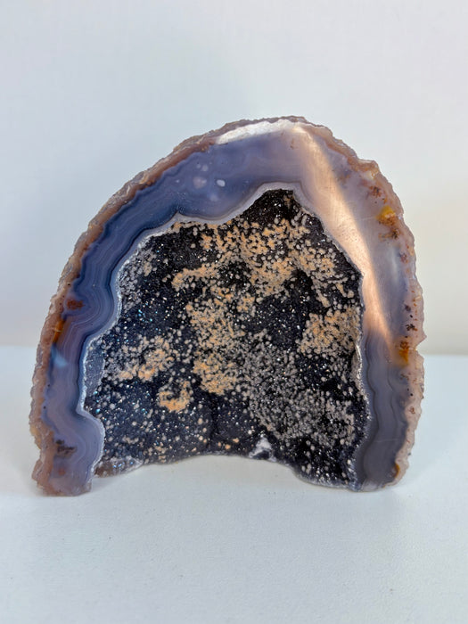 Raw Blue/Green Sugary Agate Geode