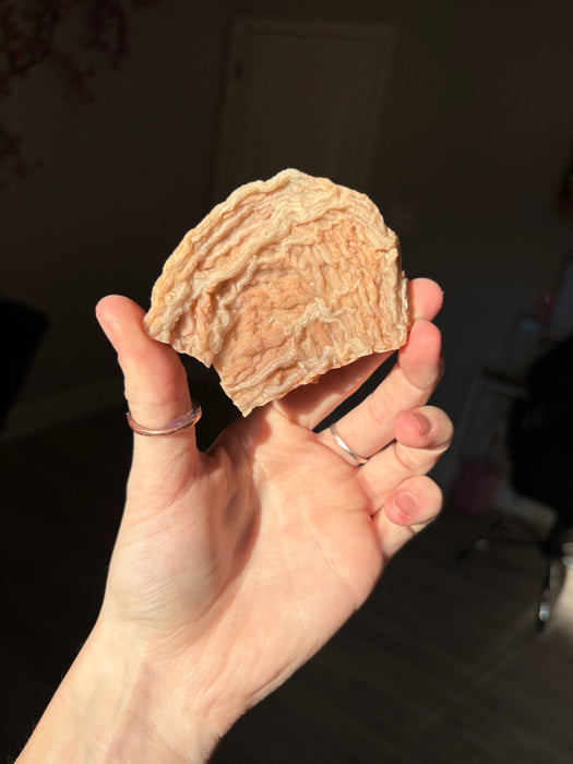Flat Orange Raw Chalcedony Specimen