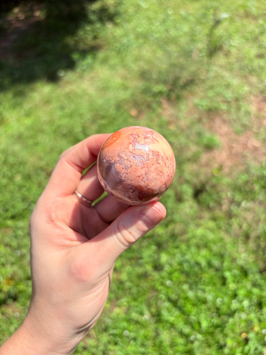 Druzy Cotton Candy Agate Spheres