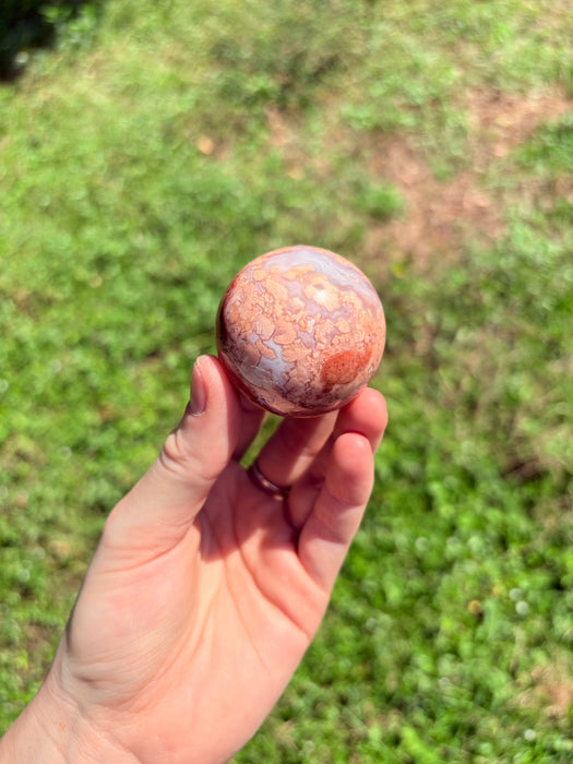 Druzy Cotton Candy Agate Spheres