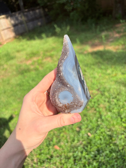 Gemy Brown & Purple Agate Point