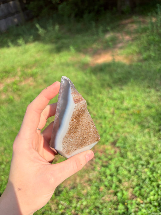 Gemy Brown & White Agate Point