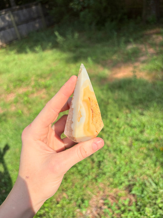 Gorgeous Druzy Orange & Yellow Agate Point