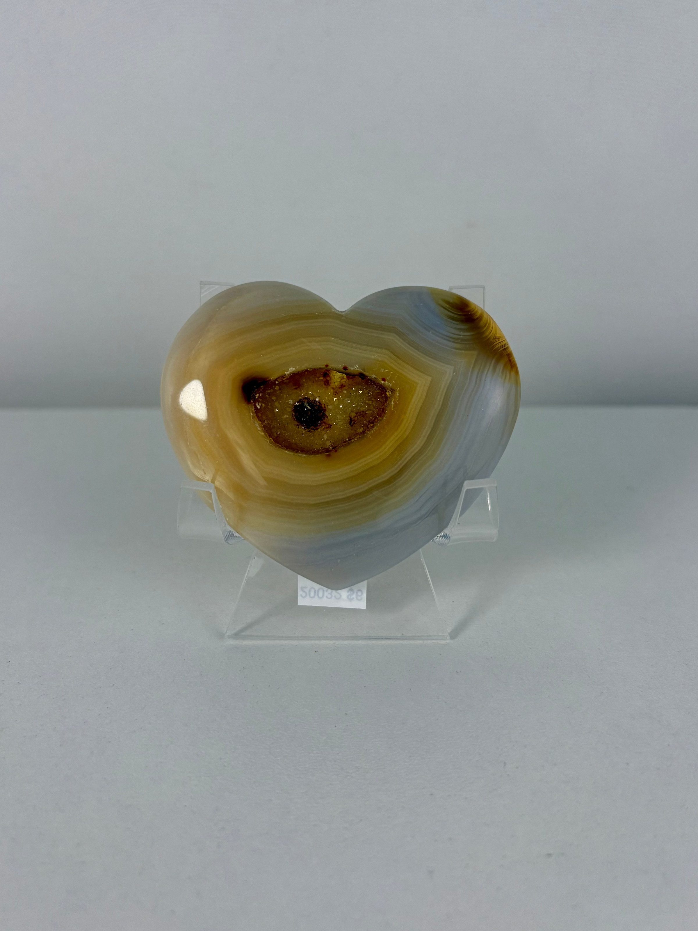 Druzy Agate Heart